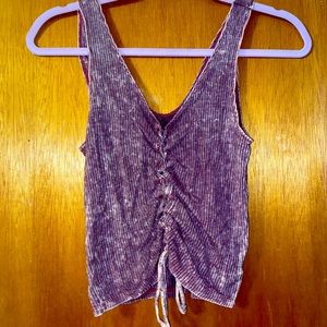 American eagle tie up crop top